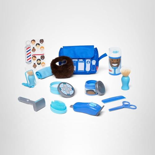 Melissa & Doug Barber Shop playset in action with kids