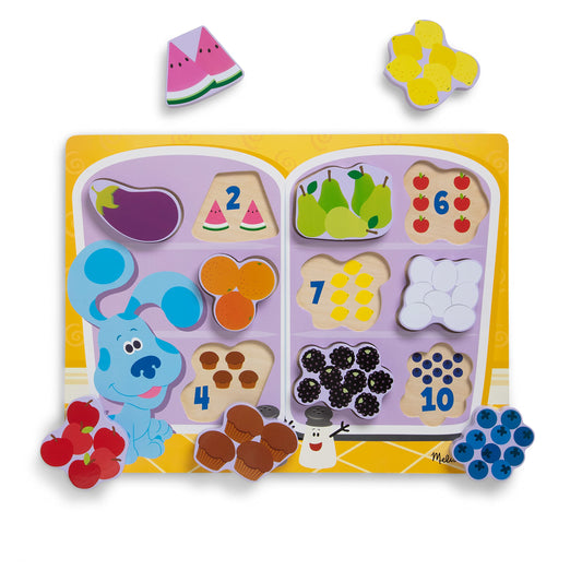 Melissa & Doug Blue's Clues & You! fridge food eggplant helps count and recognize colors