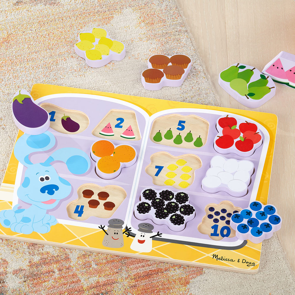 Melissa & Doug Blue's Clues & You! fridge food oranges aids color spotting and counting