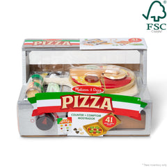 Cheese shaker and play money from Melissa & Doug enhance ordering and payment play