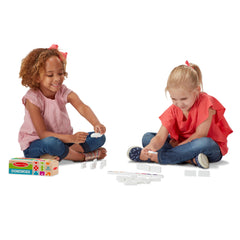 Melissa & Doug dominoes supports number sense through counting