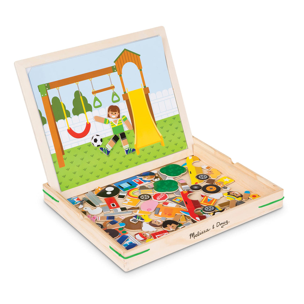 Double-sided farm background card from Melissa & Doug