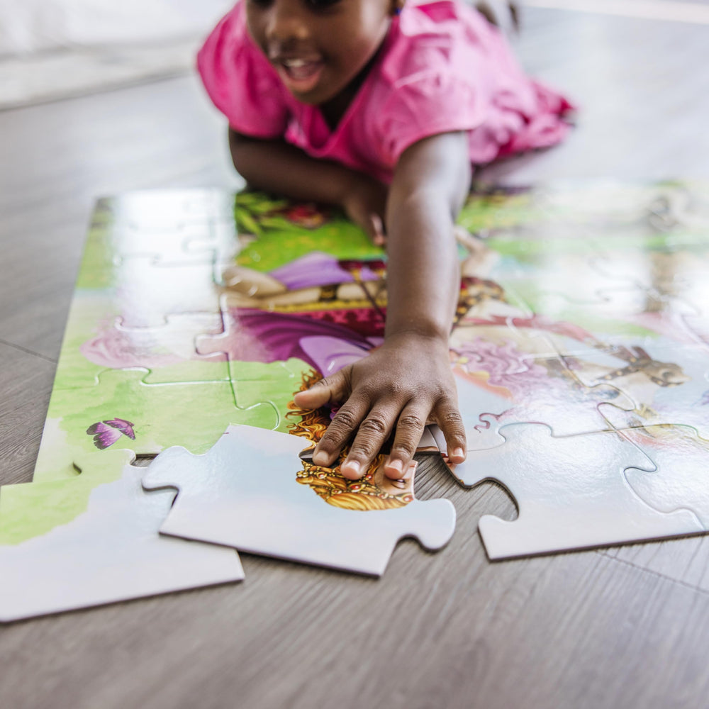 Melissa & Doug puzzle with easy-clean surface stays bright after use