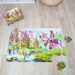Melissa & Doug jumbo puzzle measures two by three feet when completed