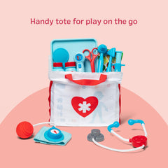 Child-friendly doctor kit used during patient checkups and role play