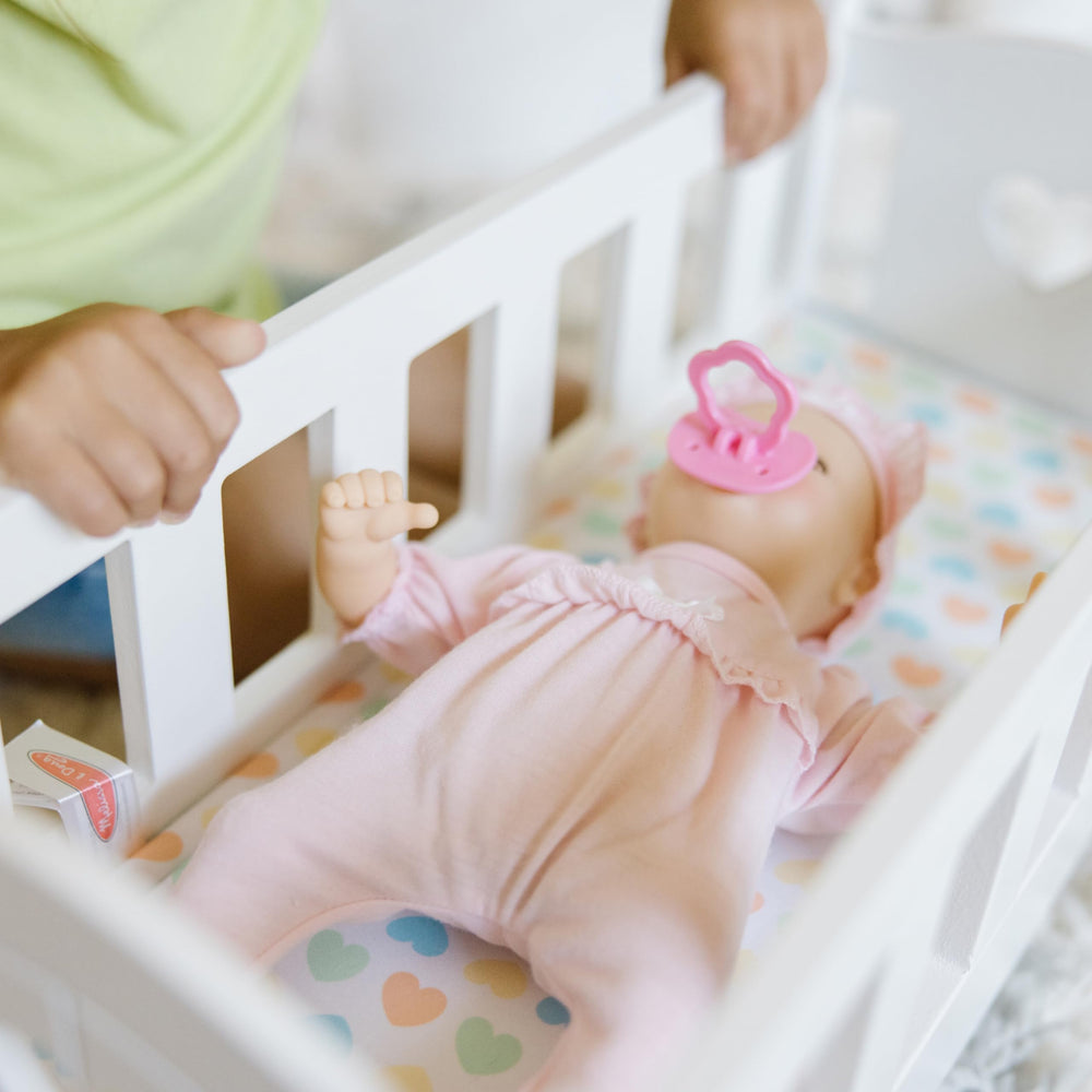 Durable Jenna doll designed for at-home and on-the-go play.