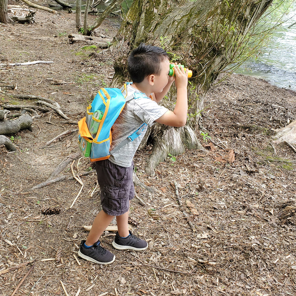 Melissa & Doug Let’s Explore sunscreen tube for pretend sun protection on nature play.