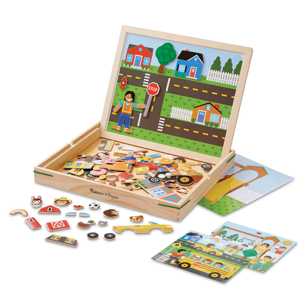 Melissa & Doug Magnetic Matching Picture Game board for screen-free play and magnets