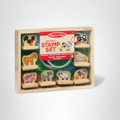 Melissa & Doug green ink pad enhances vibrant farm scenes and learning colors