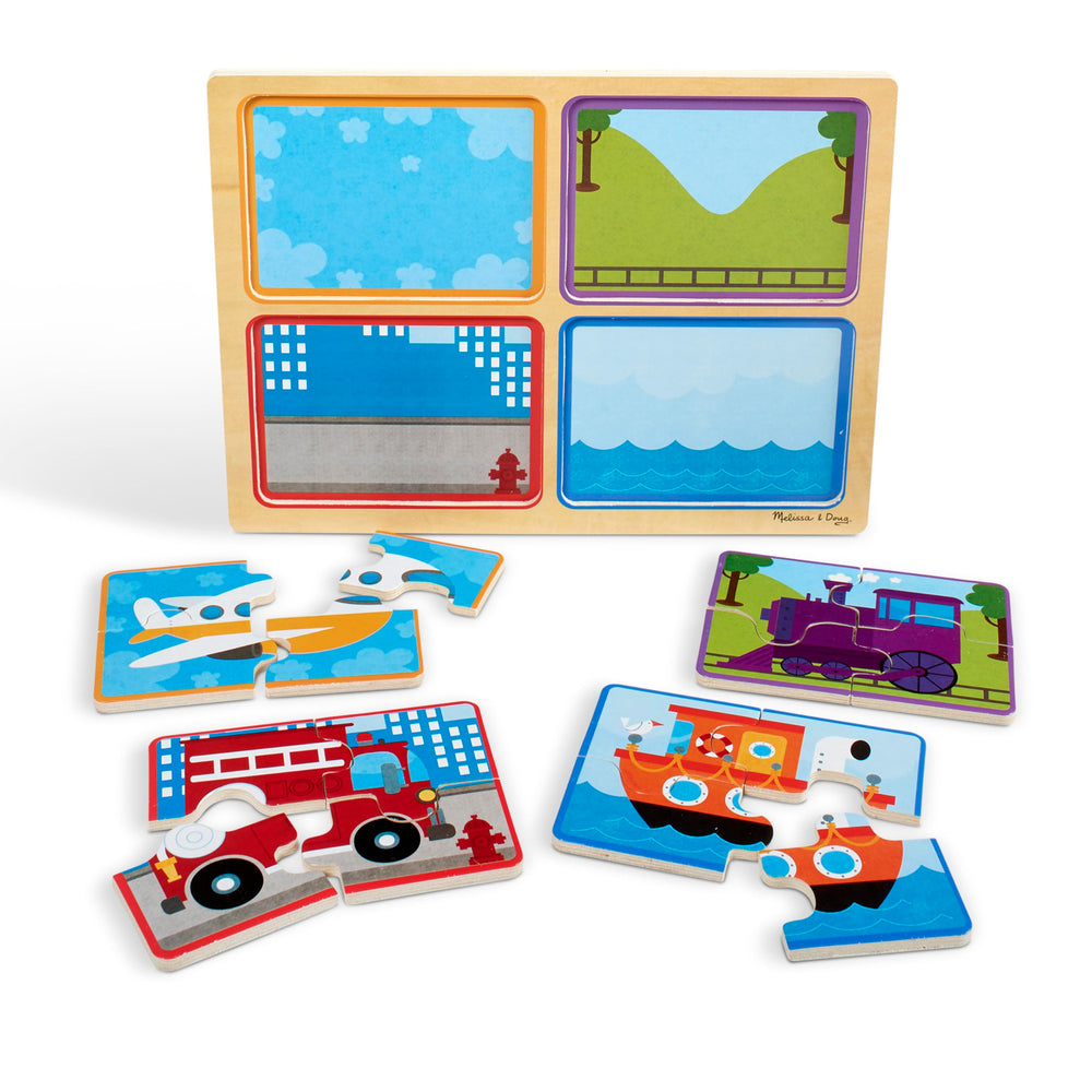 Melissa & Doug boat puzzle supports imaginative play with nautical scenes