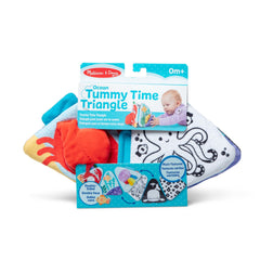 Melissa & Doug Ocean Tummy Time Triangle black-and-white side aids visual stimulation