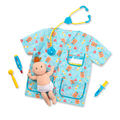 Melissa and Doug pediatric nurse costume with stethoscope inspires imaginative caregiving play