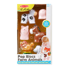 Melissa & Doug Pop Blocs sheep assembled on lightweight soft pieces