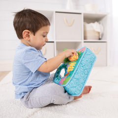 Melissa & Doug Rollables giraffe with chime rollable inside tote for sensory delight