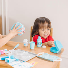 Melissa and Doug dental floss promotes precision and coordination in pretend dental routines