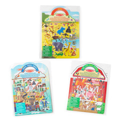 Melissa & Doug travel-pack with built-in handle for quick trips.