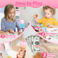 Melofaver ice cream shop menu guides ordering and service in play