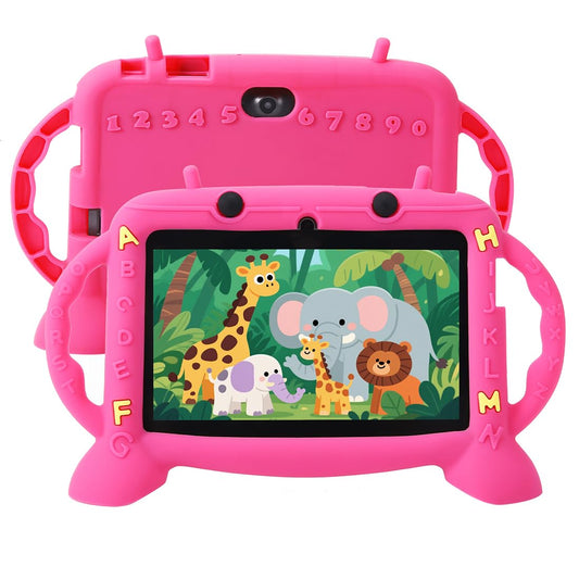 MengDash Kids Tablet 7-inch front view, ideal for learning and play.