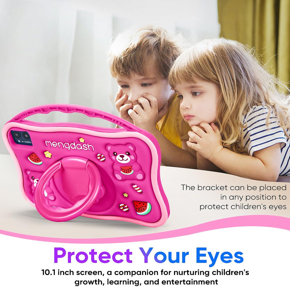 MengDash tablet screen displays educational apps for interactive learning.