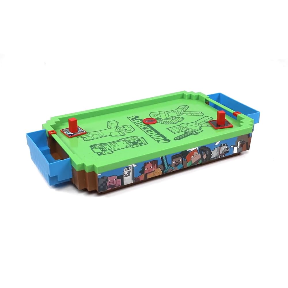 Menkind Minecraft Arcade Air Hockey Overworld immersive sound design enhances game atmosphere.