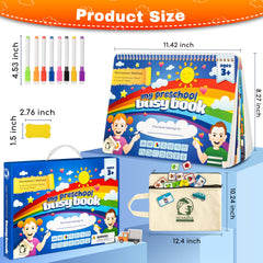 Drawing pages in MENKRISE Busy Book promote creativity and fine motor practice for toddlers