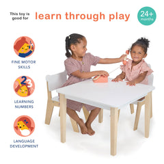 Compact-sized Mentari Ring Ring Telephone with tethered cord for authentic play moments.