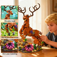MENTOJOY Floral accents adorn deer and unicorn for visual appeal