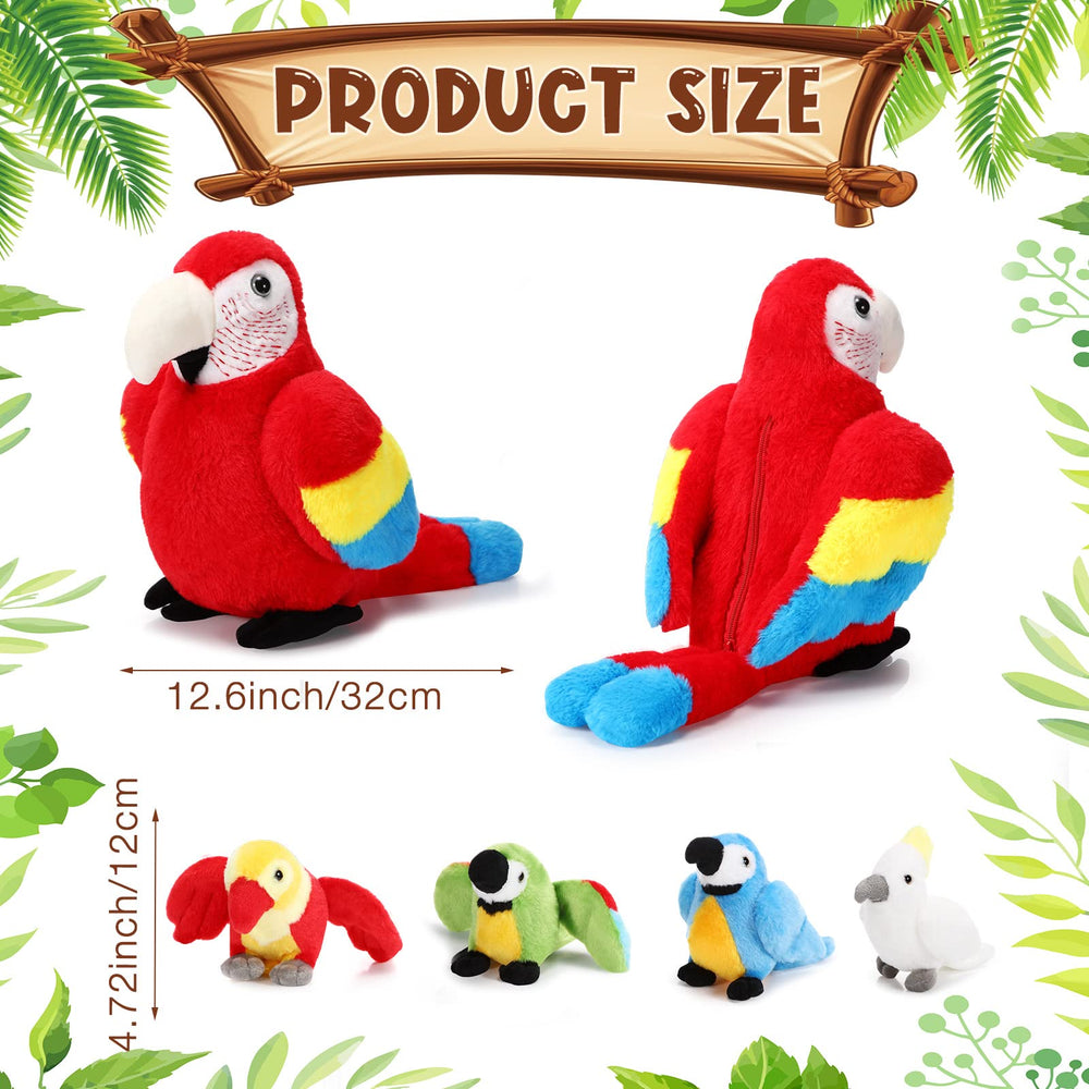 Meooeck baby parrot plush hatchling 1 for bedtime cuddles.