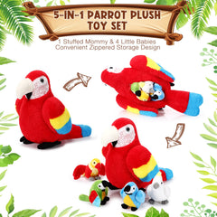 Meooeck baby parrot plush hatchling 3 for cozy storytelling.