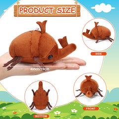 Meooeck beetle plush close-up reveals soft fabric texture.