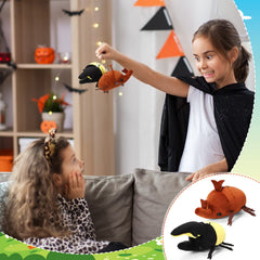 Meooeck beetle plush on display in varied colors.