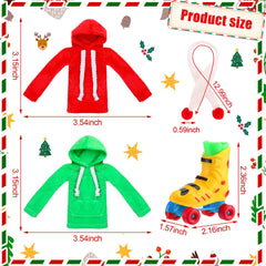 Meooeck purple doll hoodie for colorful doll outfits and storytelling.