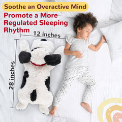 Meowtastic bedtime snuggle in a peaceful bedroom setting with the plush.
