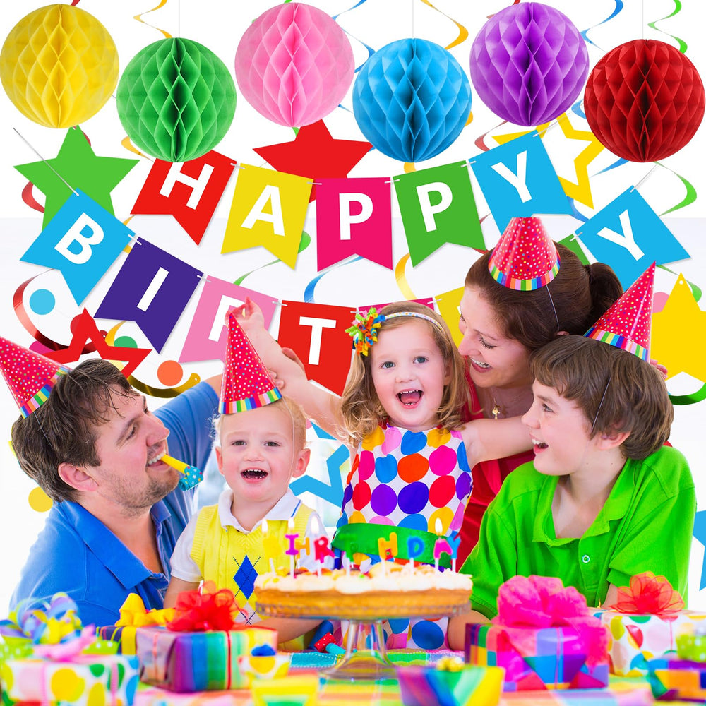 Meowtastic Rainbow Garland ties the look together with vivid harmony.