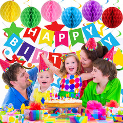 Meowtastic Rainbow Garland ties the look together with vivid harmony.