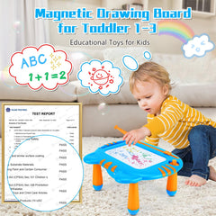 MERGUEZ doodle board with four detachable legs offering flexible drawing postures.