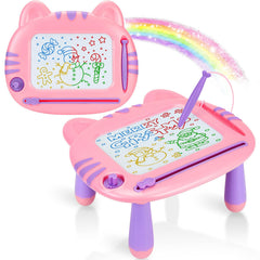MERGUEZ magnetic drawing board for toddlers in action, inspiring creative drawing on the go