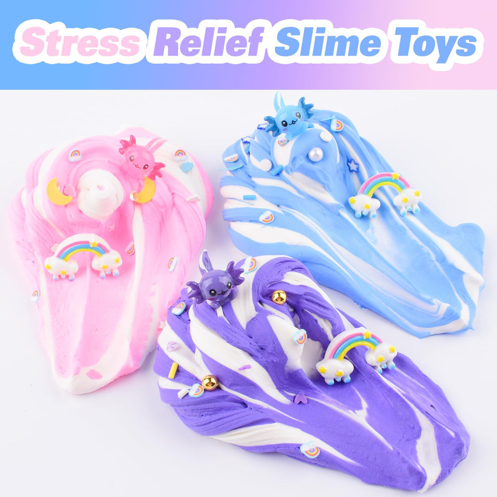 MERMAIDSLIME axolotl stickers pack to personalize slime crafts