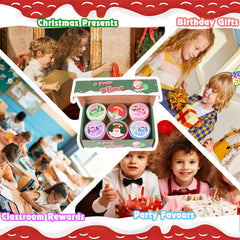 MERMAIDSLIME child playing with slime from the Christmas kit