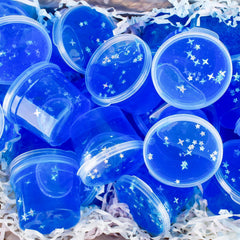 MermaidSlime glitter star packs enable DIY slime customization.