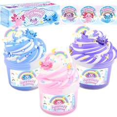 MERMAIDSLIME pink axolotl butter slime with soft, stretchable texture for creative play