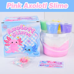 MERMAIDSLIME Pink axolotl charm for decorating slime sessions.
