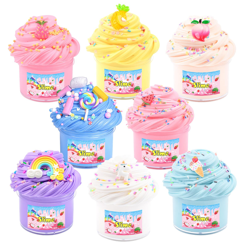 MermaidSlime butter slime kit peach scented for soft, stretchable play