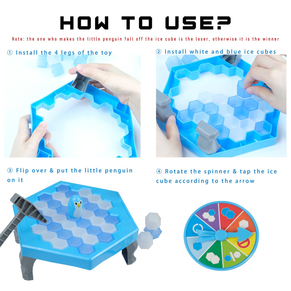 Meroqeel Save Penguin Break Ice: safe ABS plastic ensures smooth edges for kids hands.