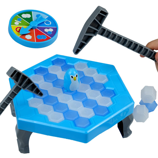Meroqeel Save Penguin Break Ice: cubes on the ice plate for a playful family challenge.