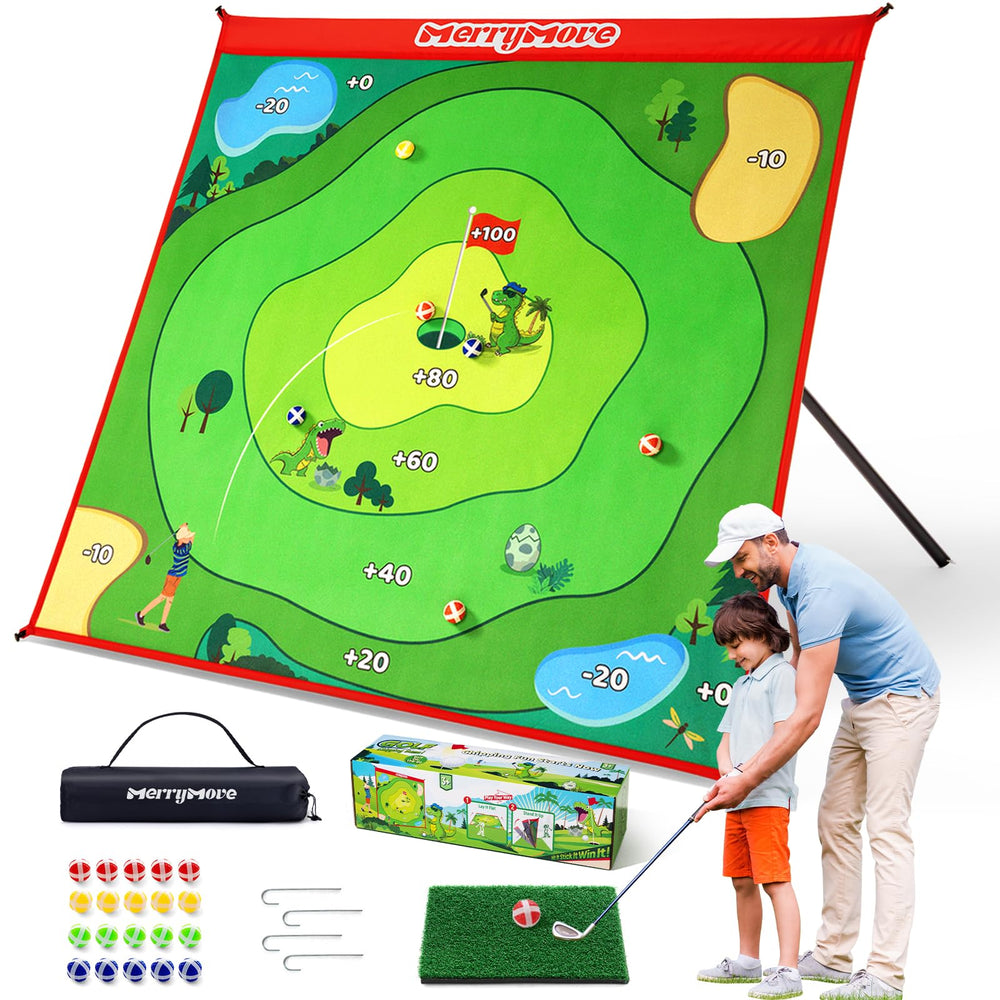 MerryMove 6-angle adjustable chipping mat for versatile home practice.