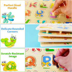 MerryPony number puzzle aids counting basics with bright interactive pegs.