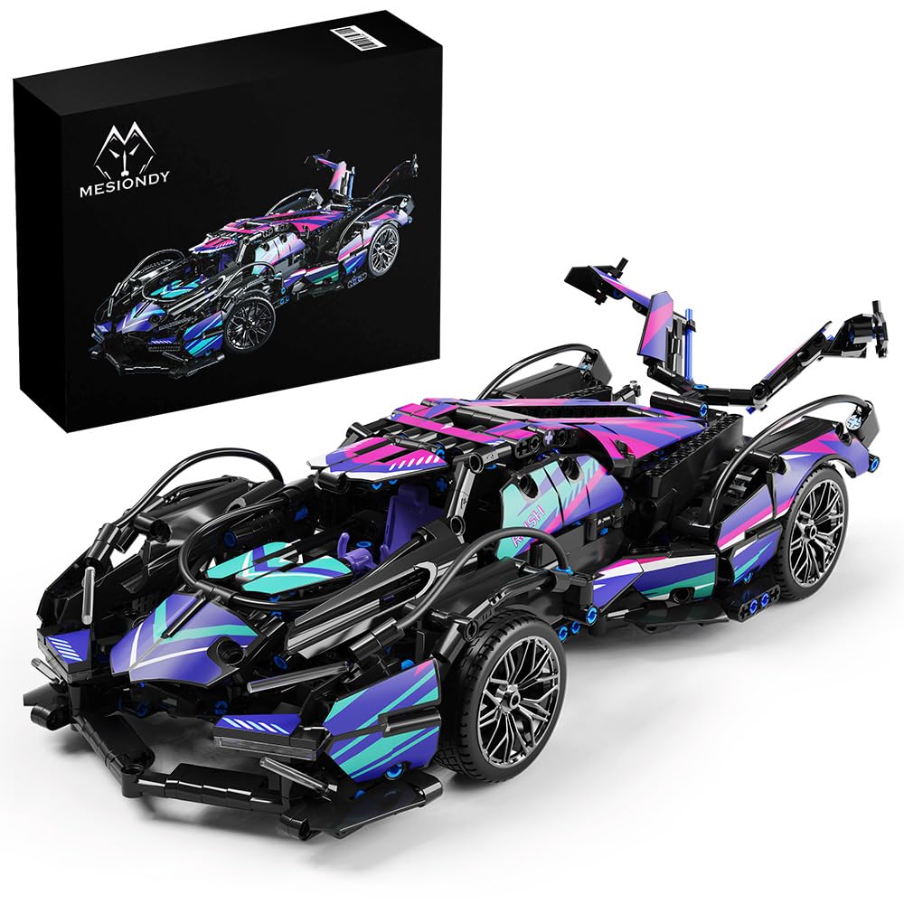 Mesiondy 1:14 race car model front view for display and play