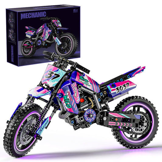 Mesiondy motorcycle model-assembly showcases clean lines for an enjoyable build.