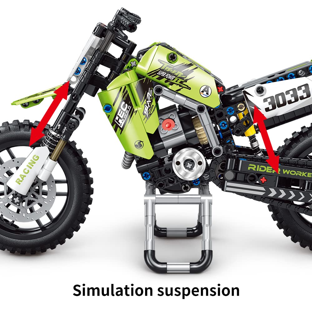 Mesiondy motorcycle model engine linkage detail reveals refined construction